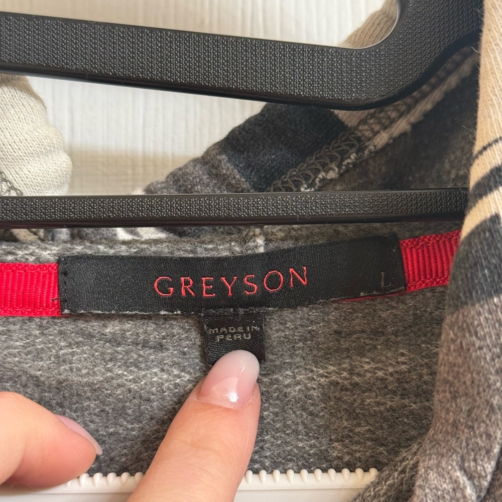 Greyson Aztec Black and Gray Hoodie - Picture 4 of 4